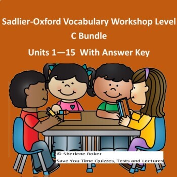 Preview of Sadlier-Oxford Vocabulary Workshop Level C Bundle Units 1 - 15 With Answer Key