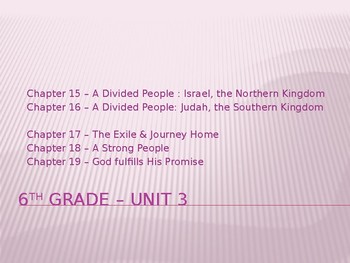 Preview of Sadlier Publishing We Believe Grade 6 Unit 3 Power Point