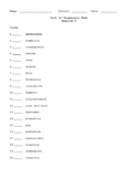 Sadlier Vocabulary Workshop Level A Units 10 - 12