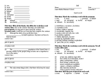 vocabulary workshop 11 unit Answers Worksheet  Vocabulary 5 Unit Livinghealthybulletin