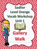 Sadlier's Vocabulary Workshop Level Orange 4th Gr Unit 1 G