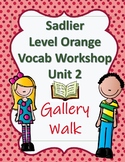 Sadlier's Vocabulary Workshop Level Orange 4th Gr Unit 2 G