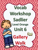 Sadlier's Vocabulary Workshop Level Orange 4th Gr Unit 6 G
