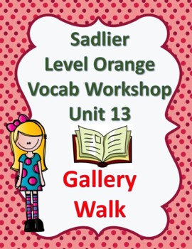 Sadlier Vocabulary Workshop Level A -- Unit 10 Powerpoint by Laur's ELA  Store