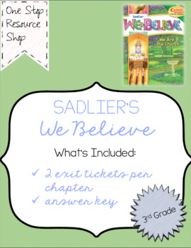 Preview of Sadlier's We Believe: Grade 3 - We Are the Church - ALL UNITS