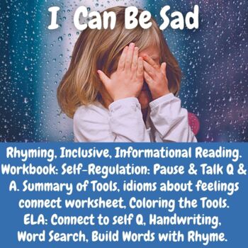 Preview of Sadness, Rhyming Read: Self-Regulation for Back to School, ELA Workbook