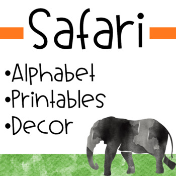 safari alphabet and printables by third grade on the move