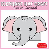 Safari Animal - Elephant Animals Hat Crown Craft Activitie