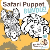 Safari Animal Paper Bag Puppet Bundle