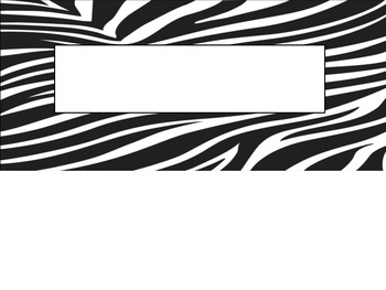 Preview of Safari Animal Print Nametag Label