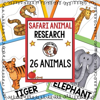 Animal Report Template Safari Animals Research Project Jungle Animals ...