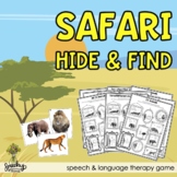 Safari Animal Theme Speech Therapy Activities