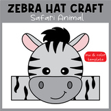 Safari Animal - Zebra Animals Hat Craft | Crown Craft Acti