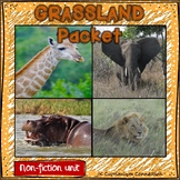 Grasslands Animals Literacy & Math Packet