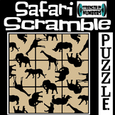 Safari Animals 3x3 SCRAMBLE Logic Puzzle Brain Teaser