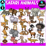 Safari Animals A to Z | Alphabet Clip Art Set {Educlips Clipart}
