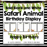 Safari Animals Classroom Birthday Display Decor - Bold Bla