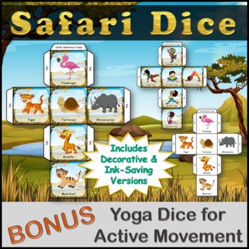Yoga Dice Preschool game - Active Preschool (teacher made)