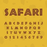 Safari Animals Font | African Letters | FontStation