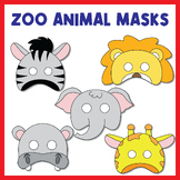 Safari Animals Forest Masks | Zoo Props Circus Printable C