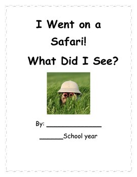 Preview of Safari Animals-Class Book