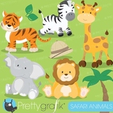 Safari Animals clipart commercial use, Jungle animals vect