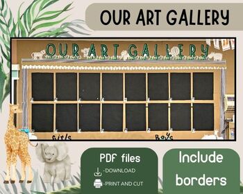 Preview of Safari Art Gallery Bulletin Board