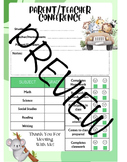Safari Classroom Theme Parent/Teacher Conference Form