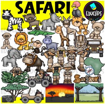 Preview of Safari Clip Art Set {Educlips Clipart}
