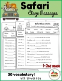 Safari Cloze Sentences-Fill in the blank-Morning Work K-2n