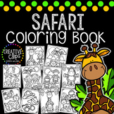 Safari Coloring Book {Made by Creative Clips Clipart}