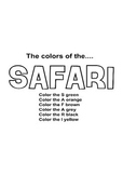 Safari Coloring Page