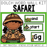 Safari Dolch Word Wall Kit - 220 Cards, Labels, & Banners