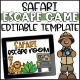 Safari Escape Room Editable Template