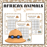 Safari Gear Word Search | End of Year Activities 