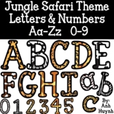 Safari Jungle Animal Print Letters and Numbers