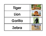 Safari/Jungle Animal Vocabulary