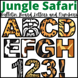 Jungle Safari Animal Print Bulletin Board Letters and Numbers