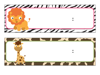 Safari | Jungle Themed Daily Schedule by Ashley McKenzie | TpT