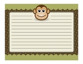 Safari, Jungle, and Monkey Theme Paper (Elementary or Middle)