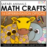 Safari Math Crafts | Safari Animal Crafts | Giraffe Cheeta