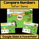 Safari Math Game - Comparing Numbers - for Google Slides &