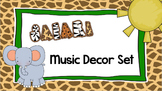 Safari Music Classroom Decor Set