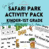 Safari Park Activity Pack for Kinder-1st Grade