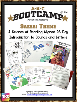 Preview of ABC Bootcamp®: A 26-Day Introduction to Letters and Sounds (Safari Theme)