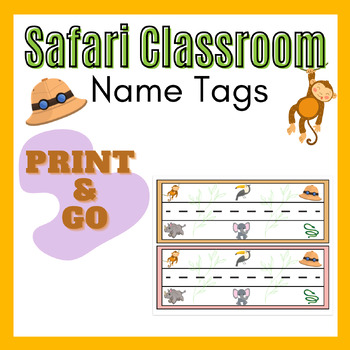 Preview of Safari Theme - Nametags