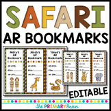 Safari Themed Accelerated Reader EDITABLE Classroom Bookmarks