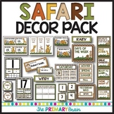 Safari Themed Classroom Decor Pack Bundle