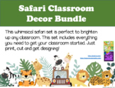Safari Themed Complete Classroom Decor