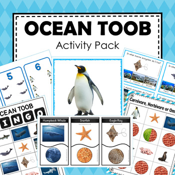 Preview of Safari Toob Ocean Preschool Kindergarten Activity Pack